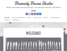 Tablet Screenshot of diversitydancestudio.com